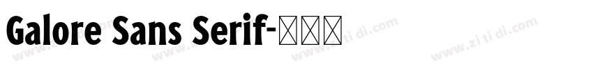 Galore Sans Serif字体转换